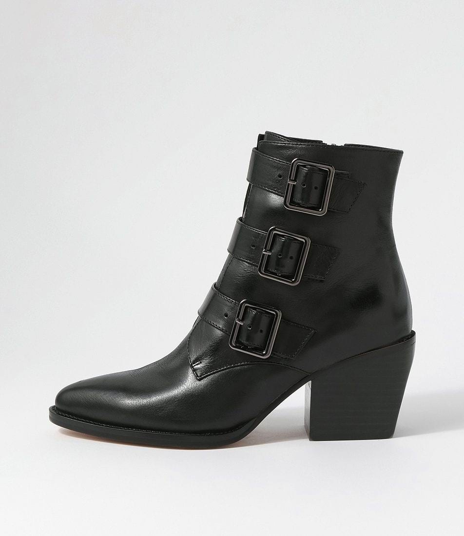 Parallel Culture Shoes and Fashion Online BOOTS DJANGO & JULIETTE MARZENA BUCKLE BOOT BLACK BLACK