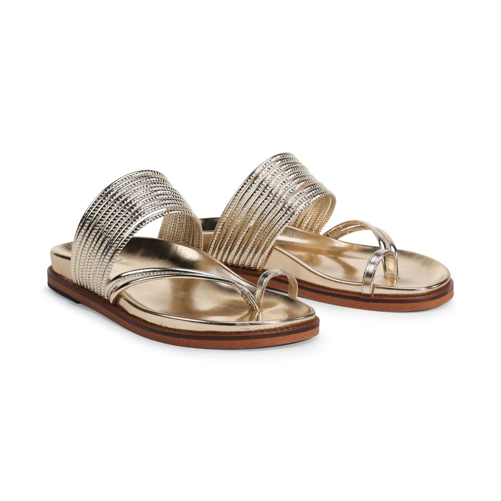 Parallel Culture Shoes and Fashion Online SLIDES EOS CARMELLE SLIDE SOFT GOLD