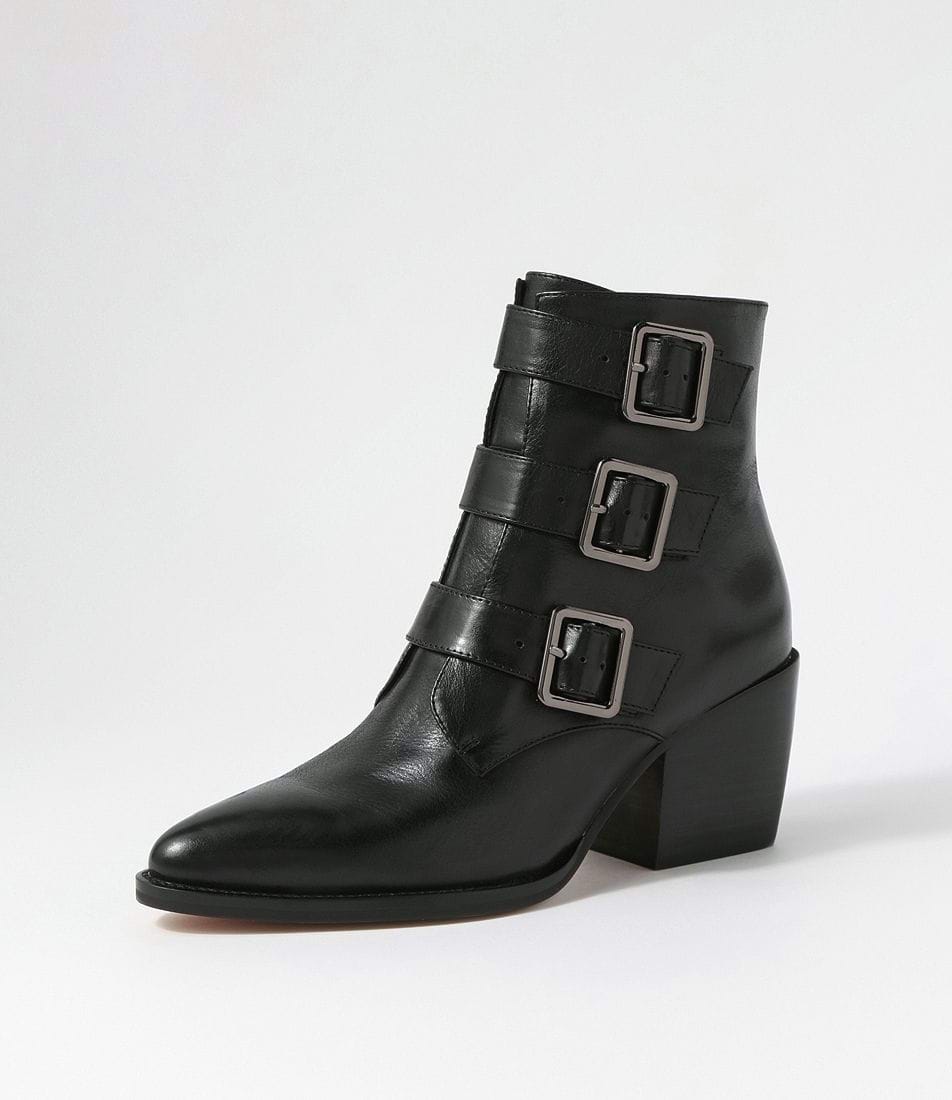 Parallel Culture Shoes and Fashion Online BOOTS DJANGO & JULIETTE MARZENA BUCKLE BOOT BLACK/BLACK
