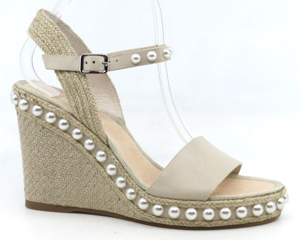 Silver studded online wedges