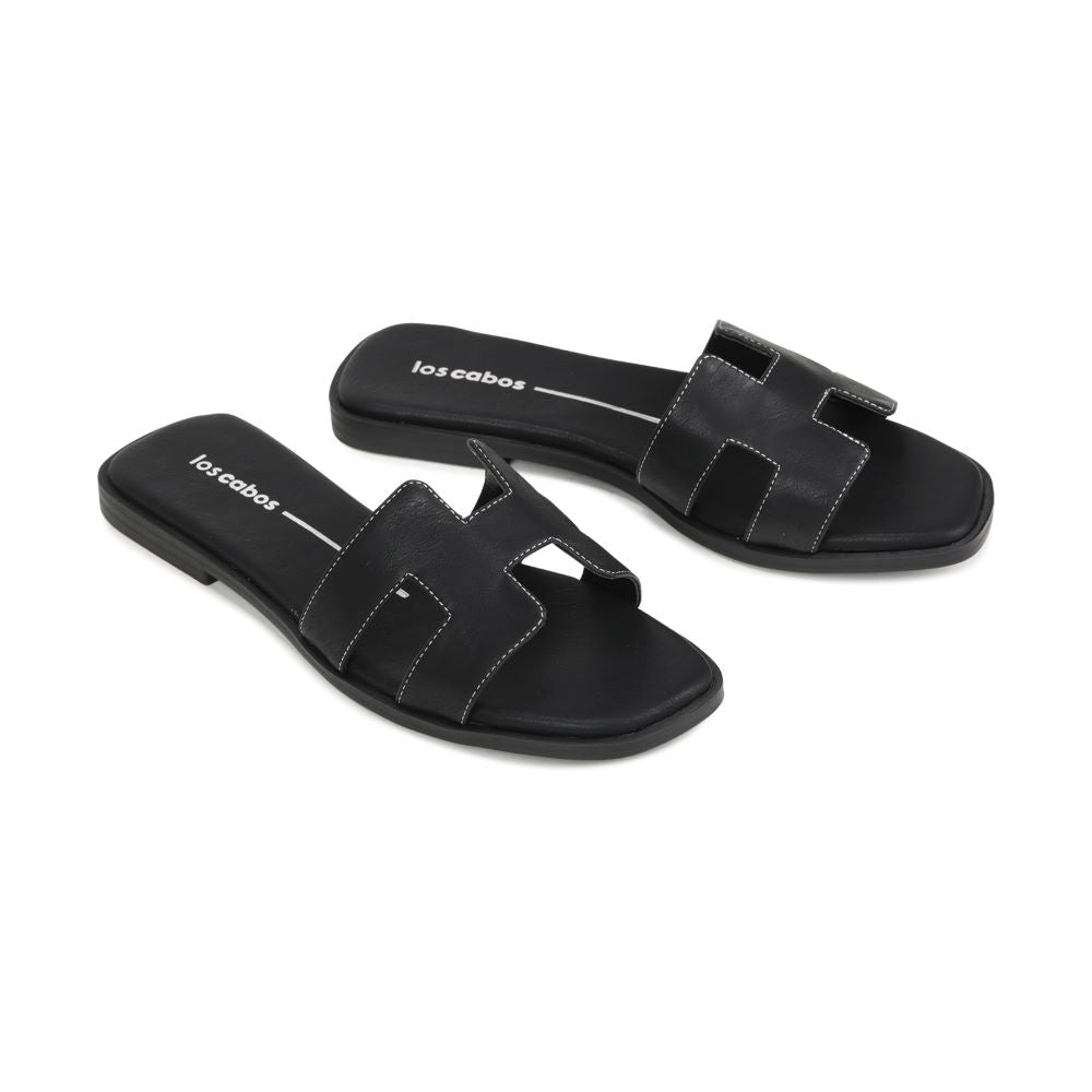 Parallel Culture Shoes and Fashion Online SLIDES LOS CABOS HACETTE SLIDE BLACK