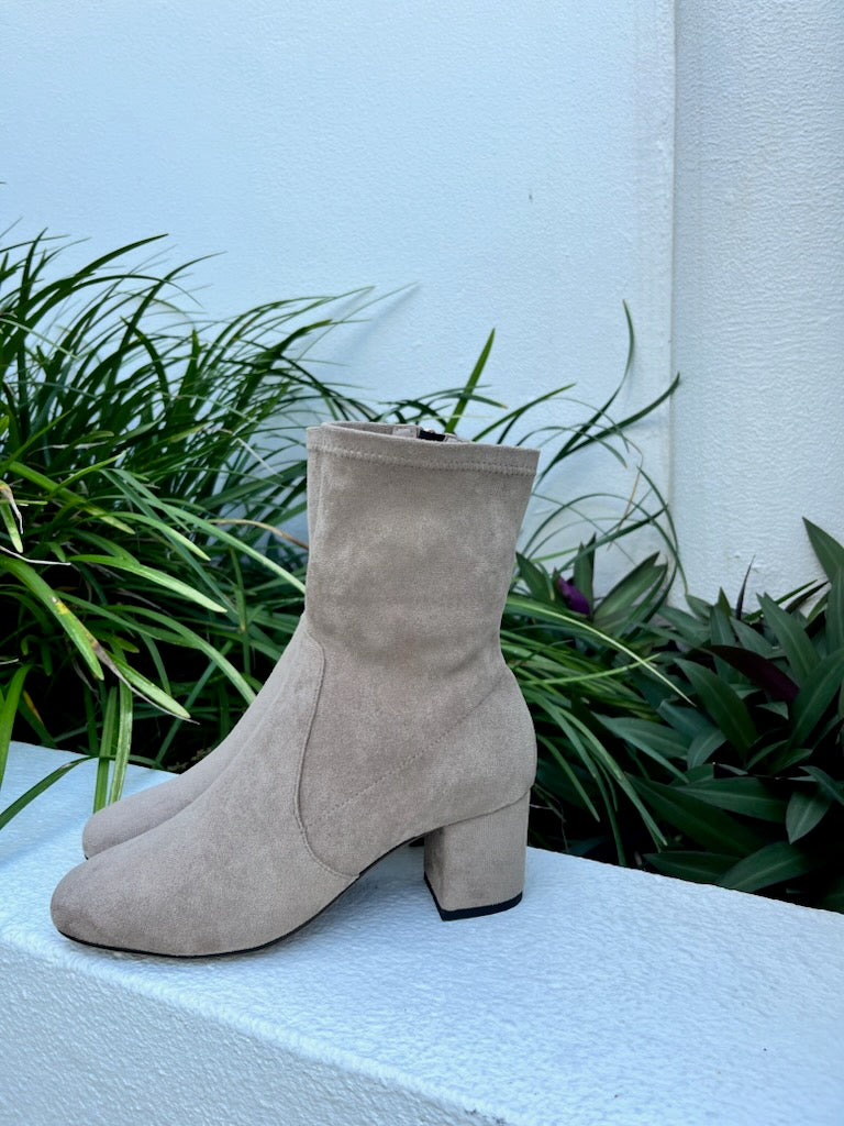 Parallel Culture Shoes and Fashion Online BOOTS MOLLINI CAREFUL BOOT TAUPE MICROSUEDE