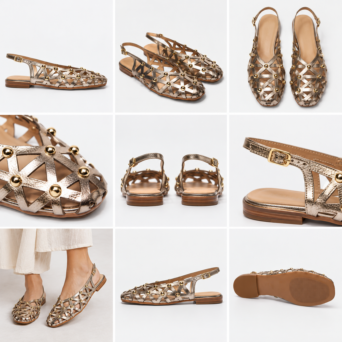 Parallel Culture Shoes and Fashion Online FLATS LUNA SOLE GAIA SLINGBACK