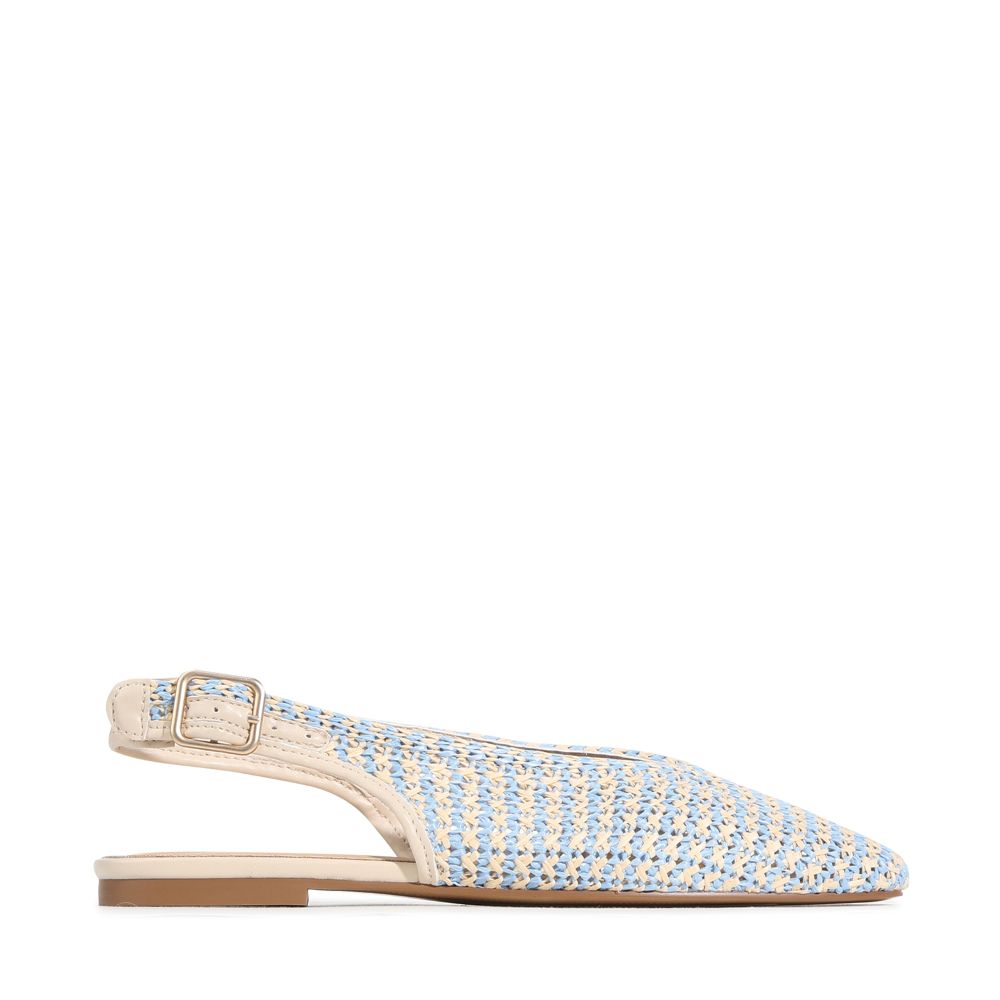 Parallel Culture Shoes and Fashion Online FLATS EOS SANSA SLINGBACK LIGHT BLUE