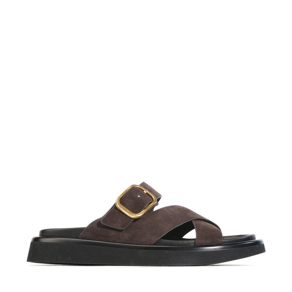 Parallel Culture Shoes and Fashion Online SLIDES EOS SLAY SLIDE MAHOGANY