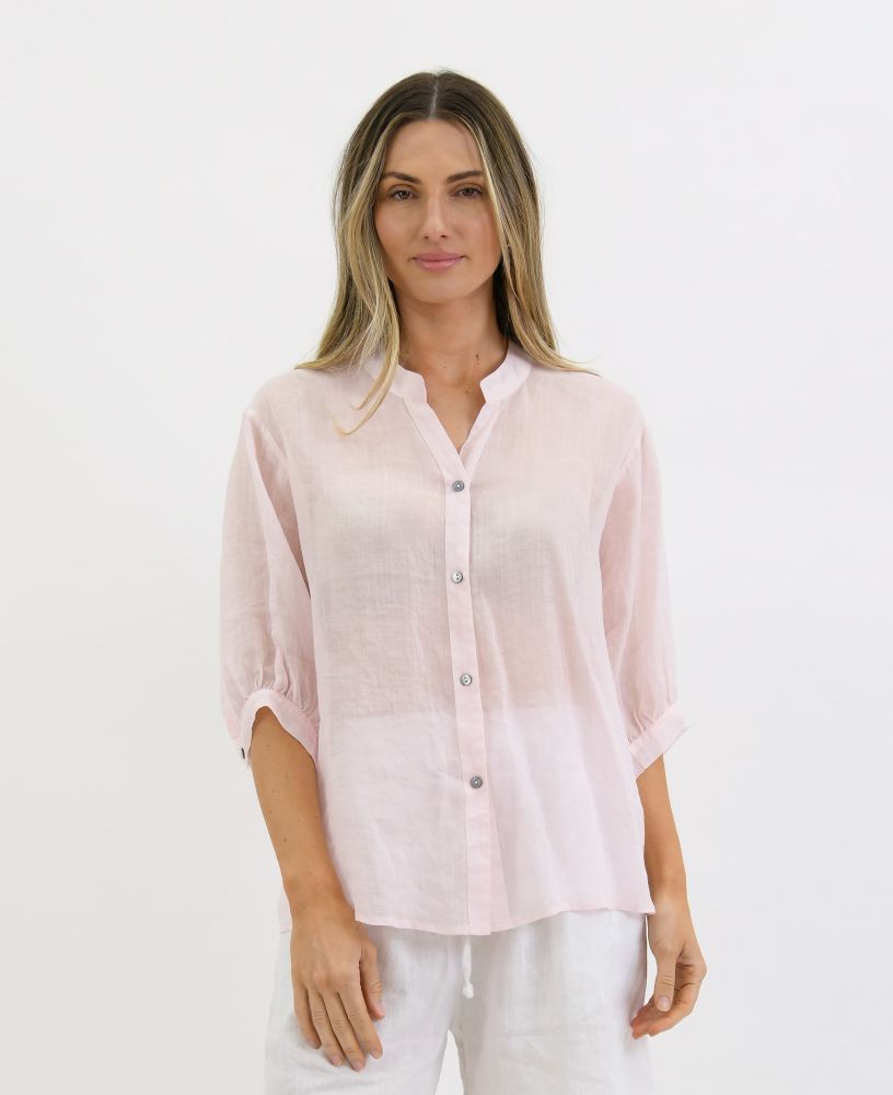 AURORA LINEN BUTTON SHIRT