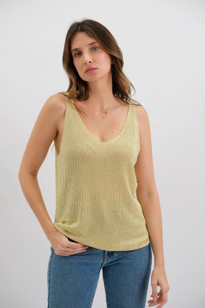 Parallel Culture Shoes and Fashion Online TOPS WORTHIER MOONLIIT LUREX TOP