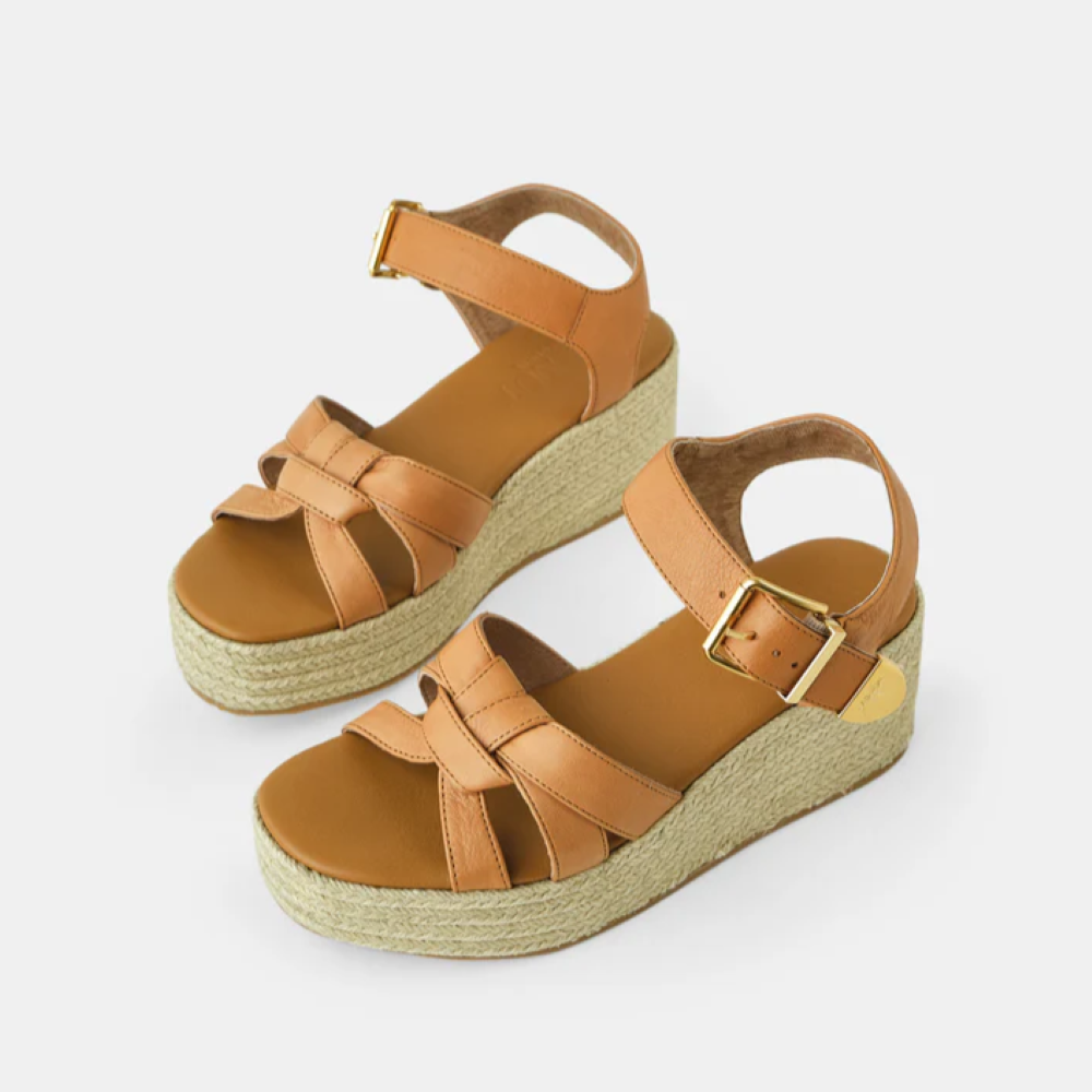 Parallel Culture Shoes and Fashion Online WEDGES WALNUT LARA WEDGE TAN