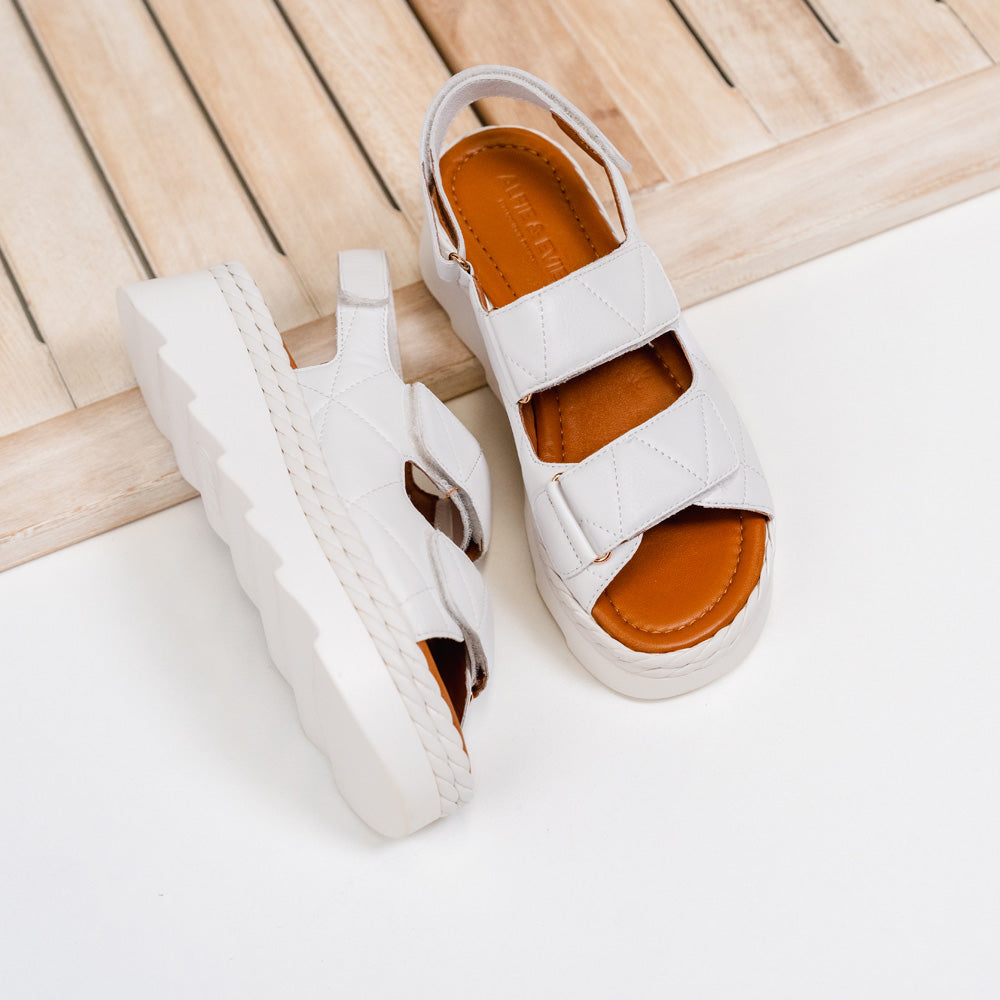 Parallel Culture Shoes and Fashion Online SANDALS ALFIE & EVIE SITUATION SANDAL CREAM