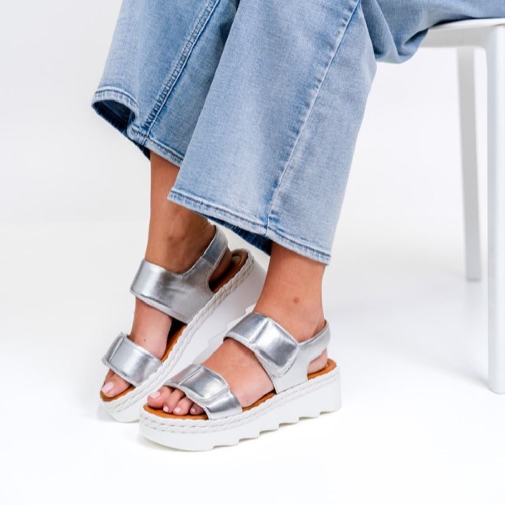 Parallel Culture Shoes and Fashion Online SANDALS ALFIE & EVIE SECRET SANDAL SILVER