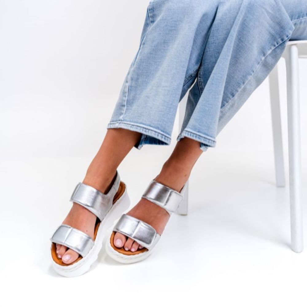 Parallel Culture Shoes and Fashion Online SANDALS ALFIE & EVIE SECRET SANDAL SILVER