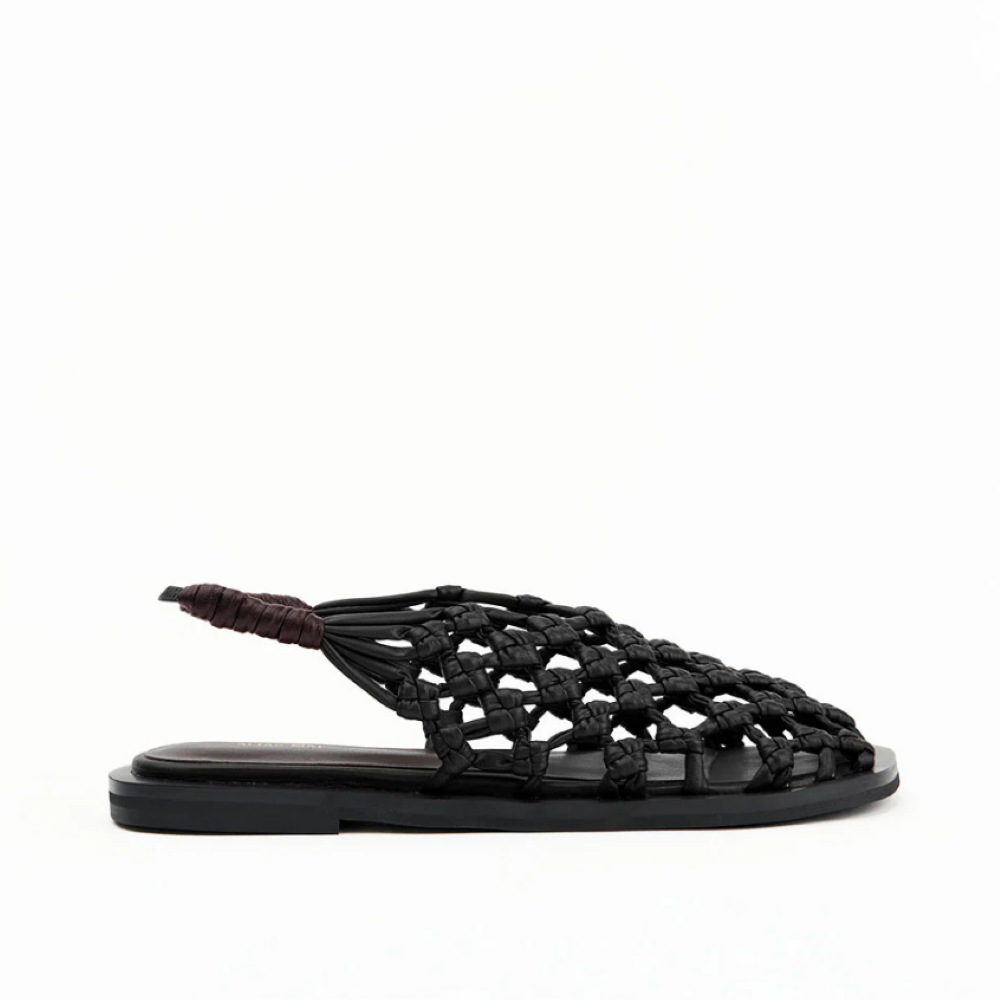 Parallel Culture Shoes and Fashion Online FLATS ALIAS MAE ELKI ROPE FLAT BLACK