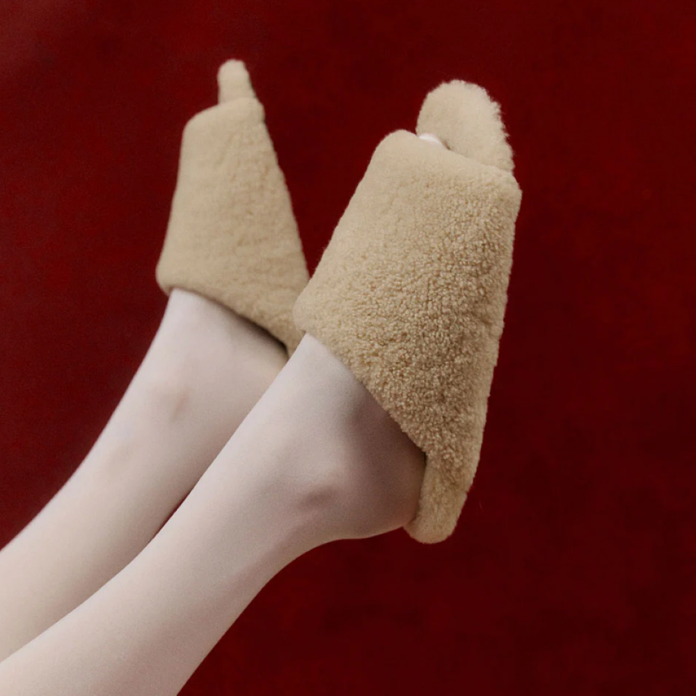 NELL SHEARLING SLIDE