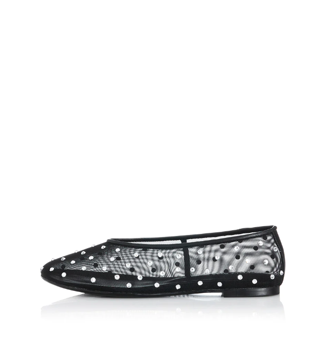 Parallel Culture Shoes and Fashion Online FLATS ALIAS MAE PIPER MESH BALLET FLAT BLACK