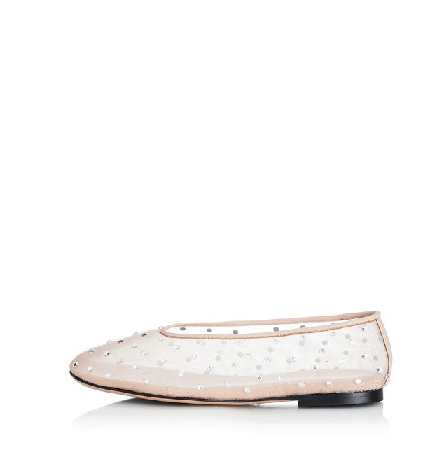 Parallel Culture Shoes and Fashion Online FLATS ALIAS MAE PIPER MESH BALLET FLAT CREAM