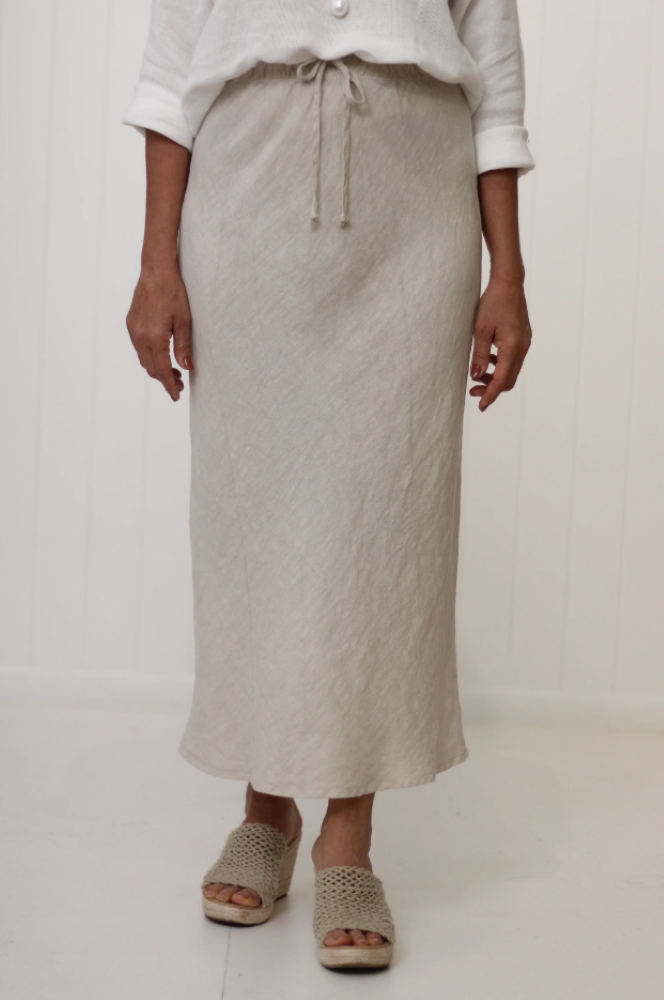 Parallel Culture Shoes and Fashion Online SKIRTS COSTA VITA PUROLINO ANNA MAXI SKIRT STONE