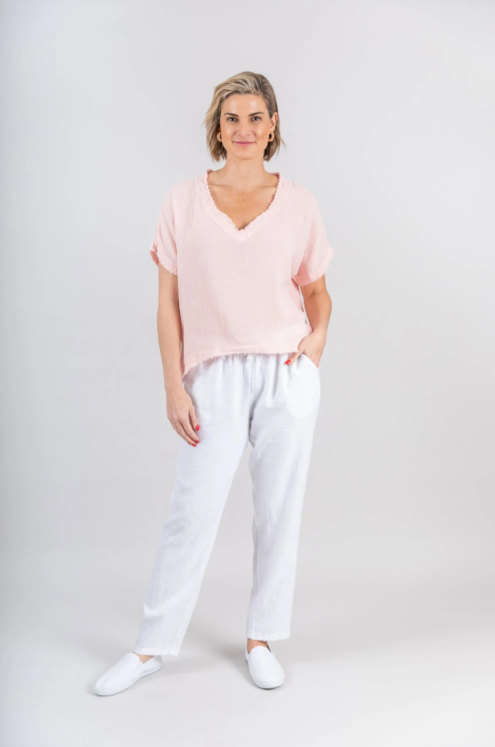 Parallel Culture Shoes and Fashion Online TOPS COSTA VITA PUROLINO REBECCA WEAVE TOP MID BLUE