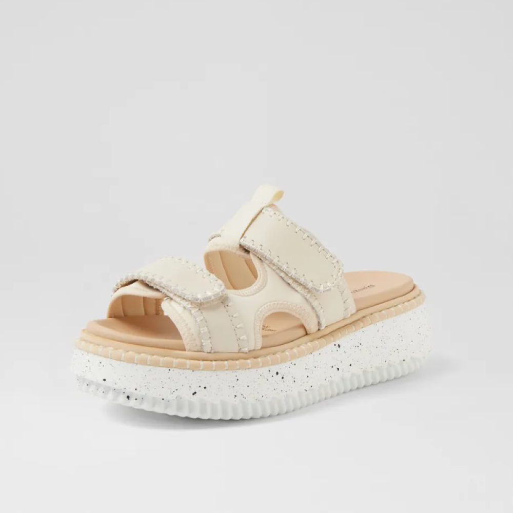 Parallel Culture Shoes and Fashion Online SLIDES DJANGO & JULIETTE DARU SLIDE WHITE BEIGE