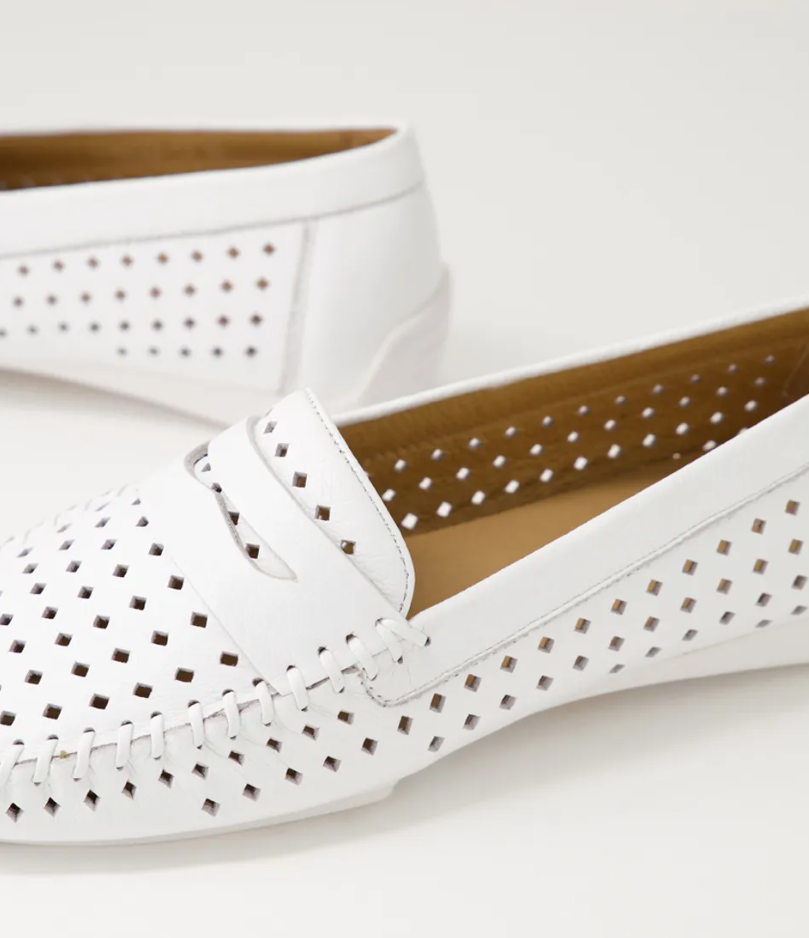 Parallel Culture Shoes and Fashion Online LOAFER DJANGO &amp; JULIETTE LONASER SLIP ON LOAFER WHITE