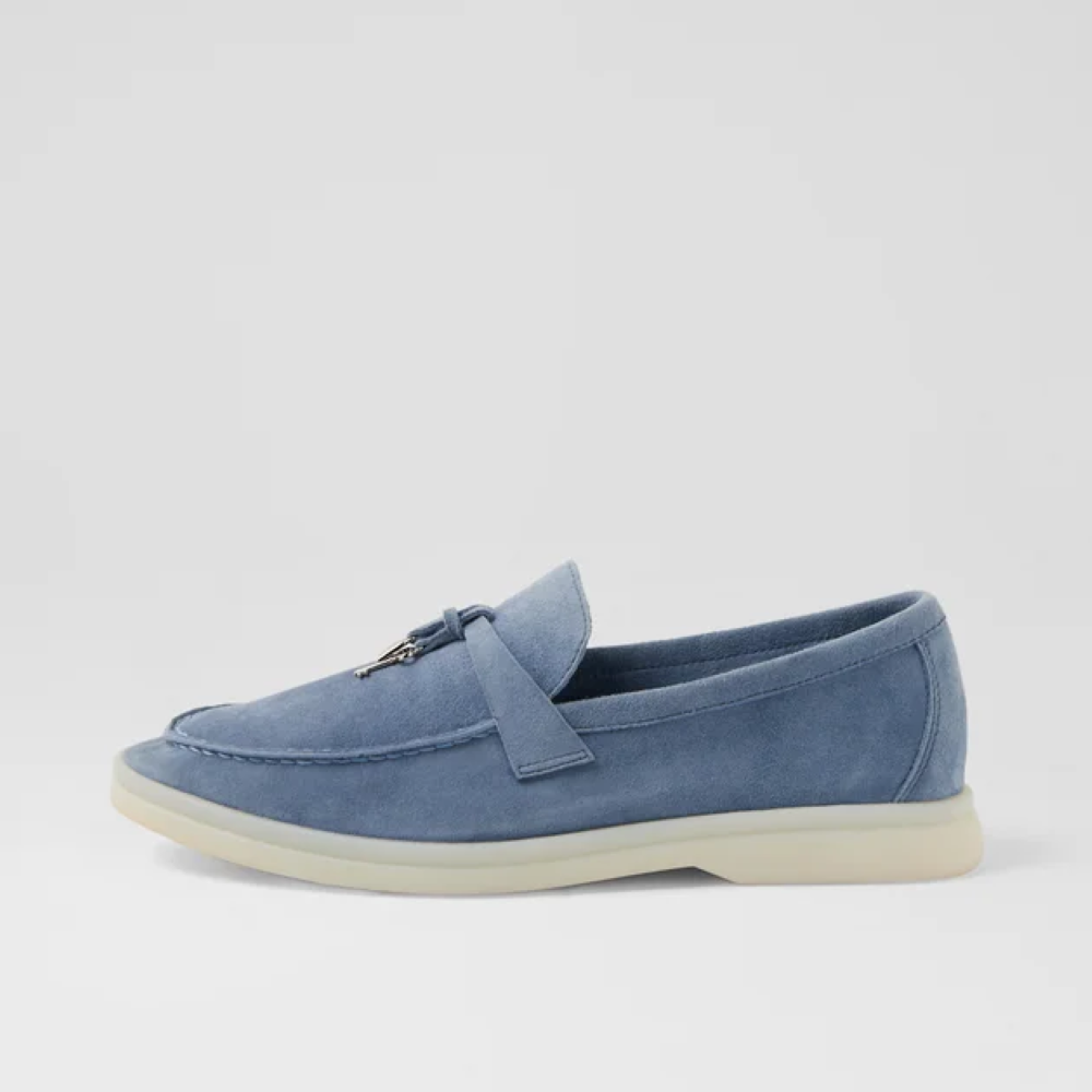 Parallel Culture Shoes and Fashion Online FLATS DJANGO &amp; JULIETTE LYDEA FLAT DENIM SUEDE