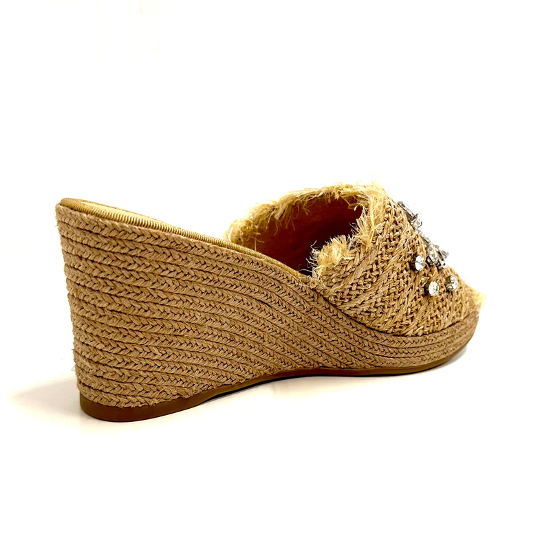 Parallel Culture Shoes and Fashion Online WEDGES DJANGO &amp; JULIETTE PITCHY RAFFIA WEDGE
