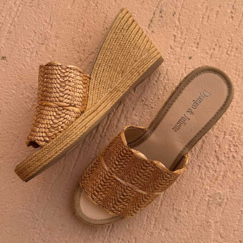 Parallel Culture Shoes and Fashion Online WEDGES DJANGO & JULIETTE PRAGOA RAFFIA WEDGE