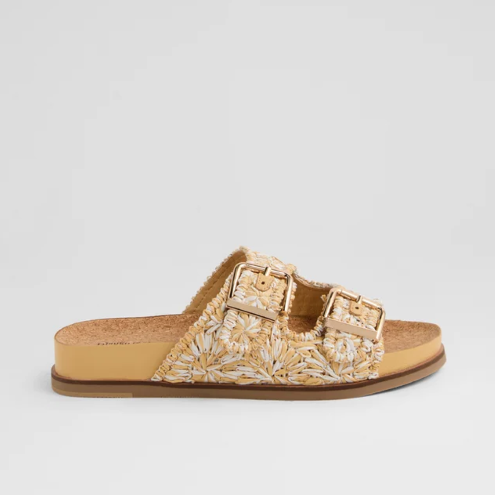 Parallel Culture Shoes and Fashion Online SLIDES DJANGO &amp; JULIETTE QUIPP RAFFIA SLIDE