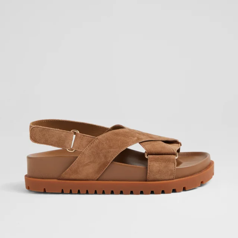 Parallel Culture Shoes and Fashion Online SANDALS DJANGO & JULIETTE UBARI SANDAL LIGHT CHOCOLATE SUEDE