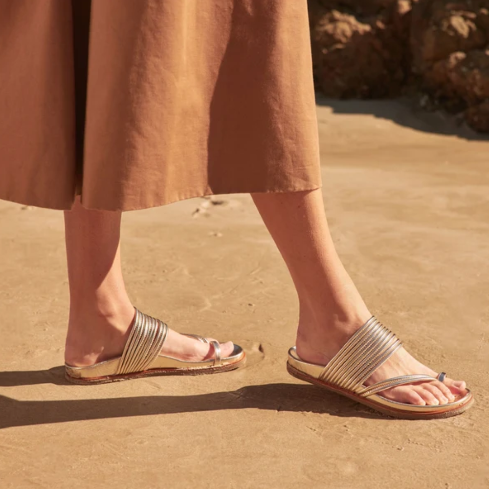 Parallel Culture Shoes and Fashion Online SLIDES EOS CARMELLE SLIDE SOFT GOLD
