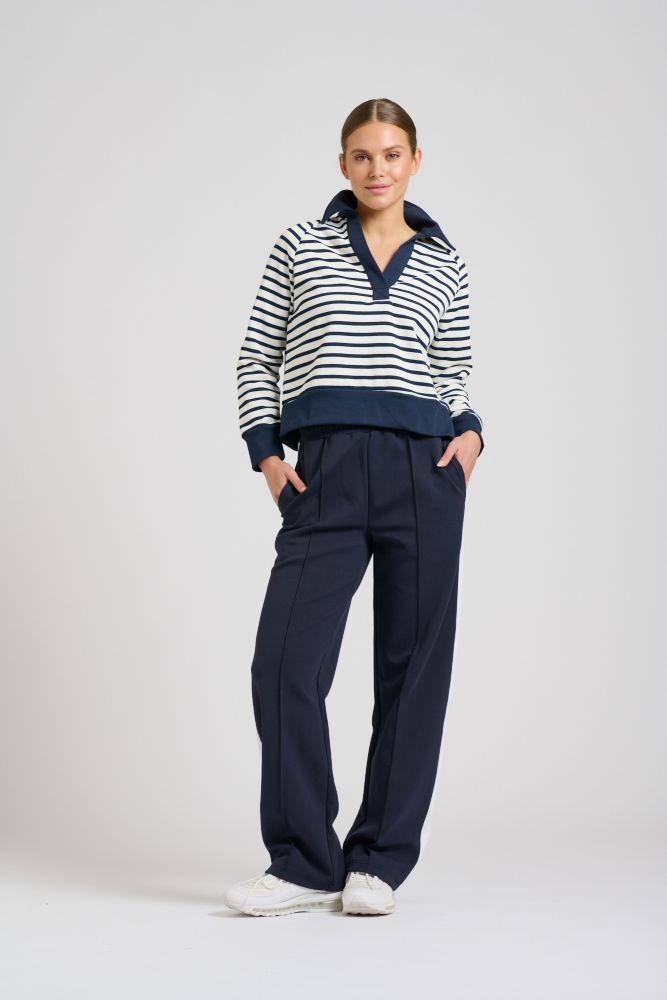 Parallel Culture Shoes and Fashion Online SWEAT EST 1971 RUGBY CROPPED SWEATSHIRT FRENCH NAVY