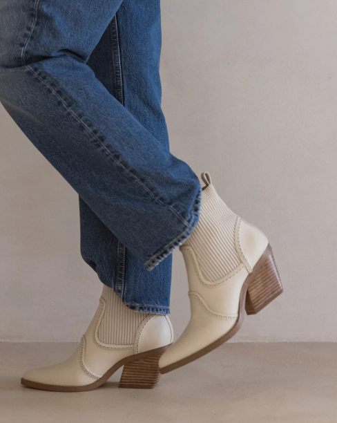Parallel Culture Shoes and Fashion Online BOOTS GOLDIE YANNA LEATHER BOOT IVORY