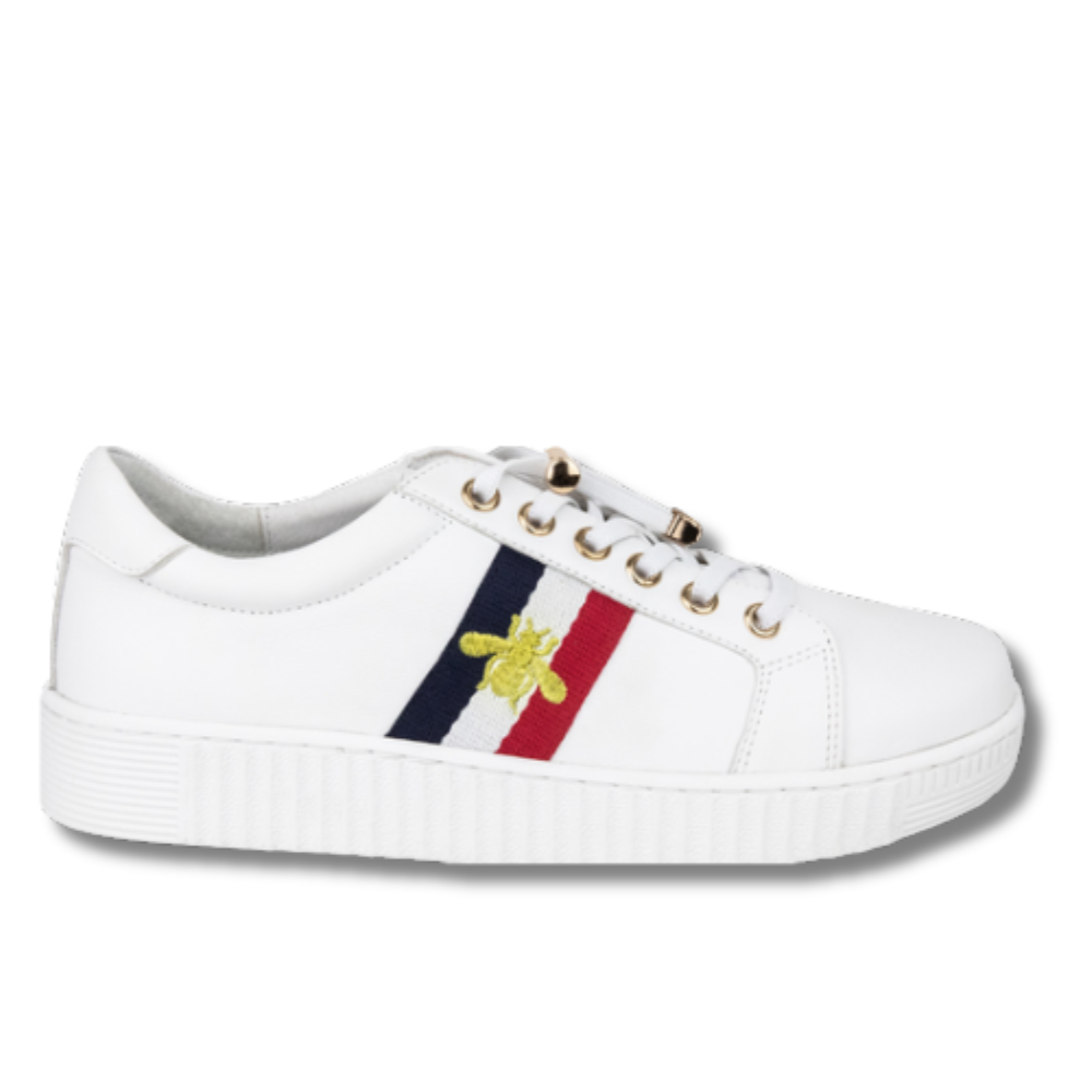 Parallel Culture Shoes and Fashion Online SNEAKERS HINAKO BIANCA BEE SNEAKER WHITE