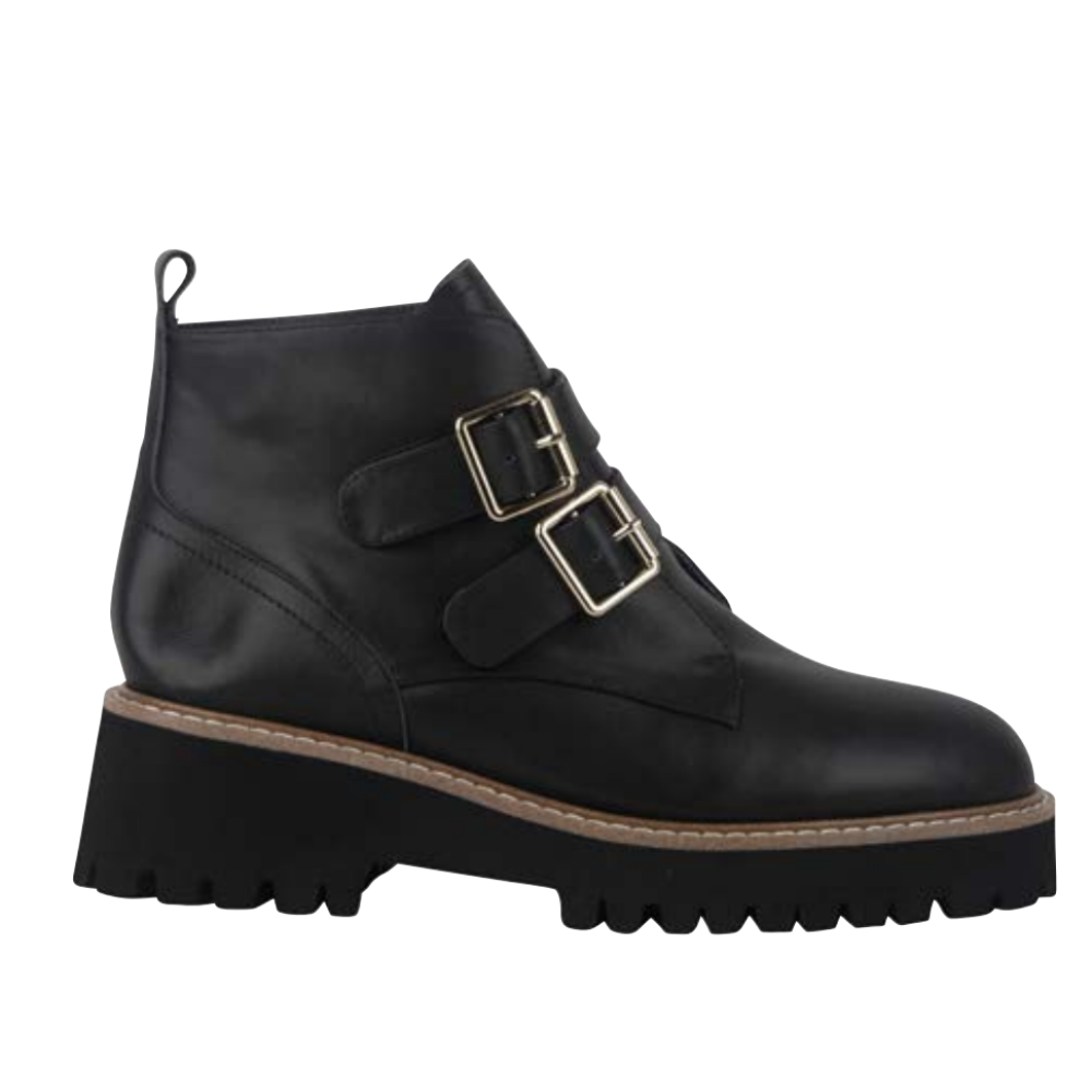 Parallel Culture Shoes and Fashion Online BOOTS HINAKO RIVER BUCKLE BOOT BLACK
