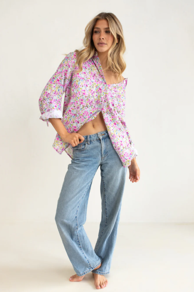 Parallel Culture Shoes and Fashion Online SHIRTS HUT BOYFRIEND LINEN SHIRT - AFTERNOON TEA