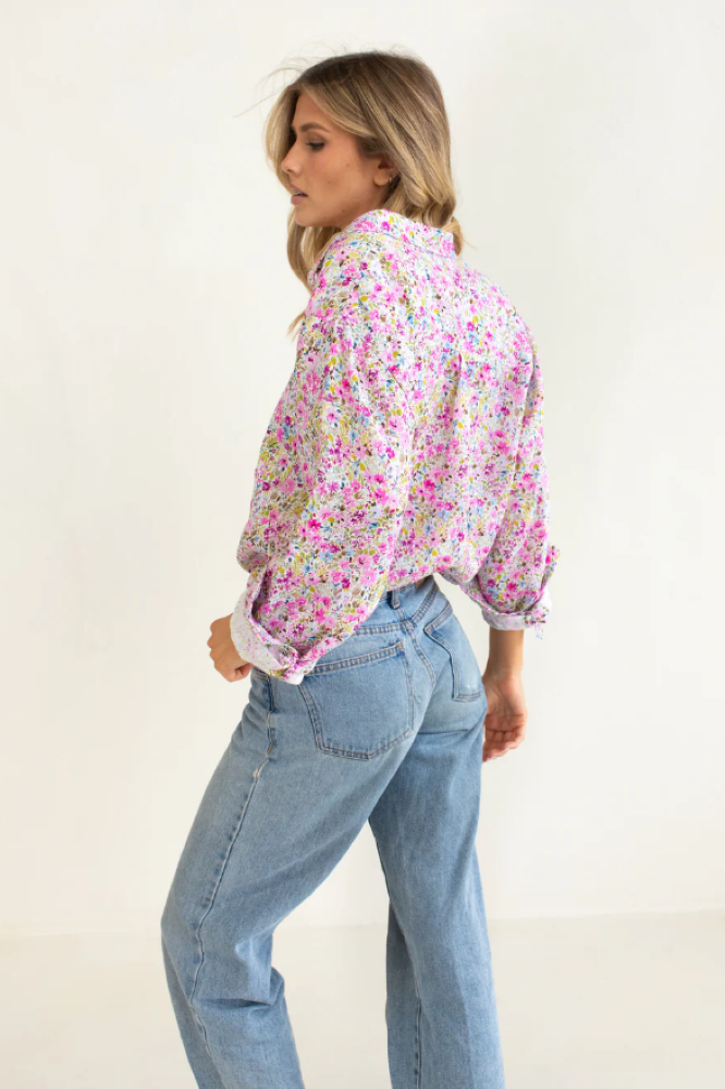 Parallel Culture Shoes and Fashion Online SHIRTS HUT BOYFRIEND LINEN SHIRT - AFTERNOON TEA