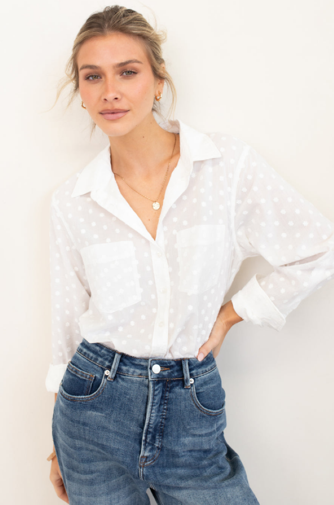 Parallel Culture Shoes and Fashion Online SHIRTS HUT BOYFRIEND COTTON SHIRT - SUCH A SWEETIE