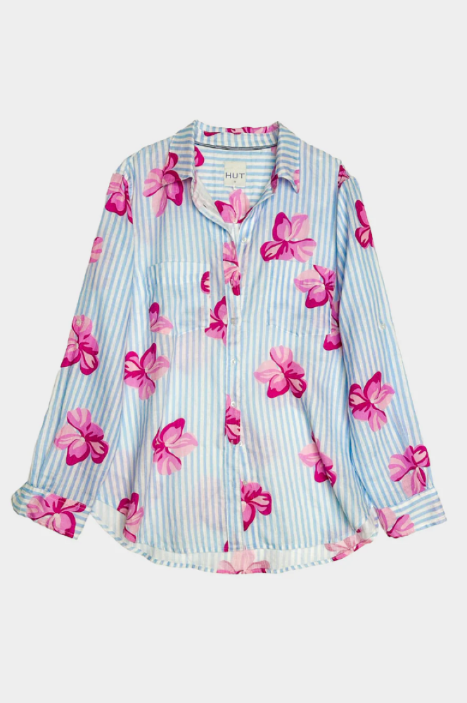 Parallel Culture Shoes and Fashion Online SHIRTS HUT BOYFRIEND LINEN SHIRT - FLORAL FLING FLORAL