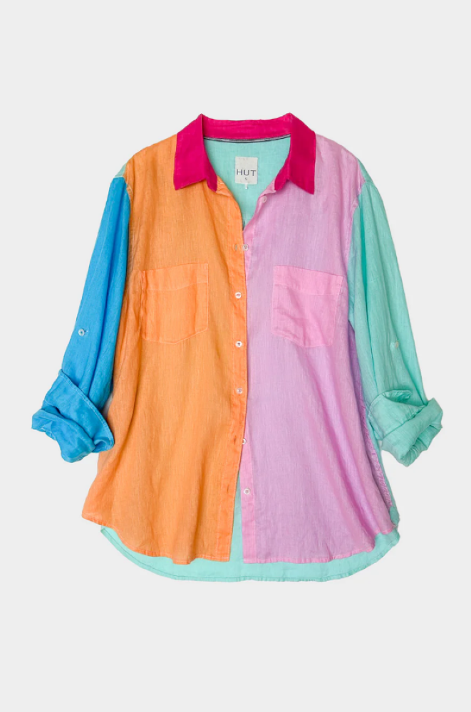 Parallel Culture Shoes and Fashion Online SHIRTS HUT THE BOYFRIEND LINEN SHIRT - HOPSCOTCH