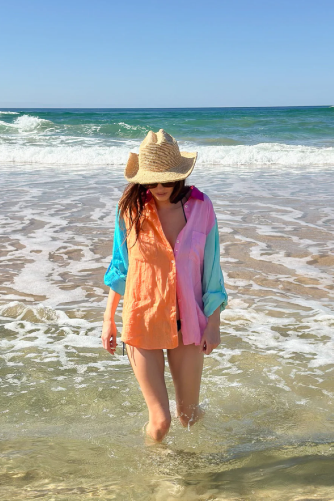 Parallel Culture Shoes and Fashion Online SHIRTS HUT THE BOYFRIEND LINEN SHIRT - HOPSCOTCH