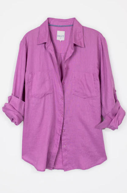 Parallel Culture Shoes and Fashion Online SHIRTS HUT BOYFRIEND LINEN SHIRT - LILAC