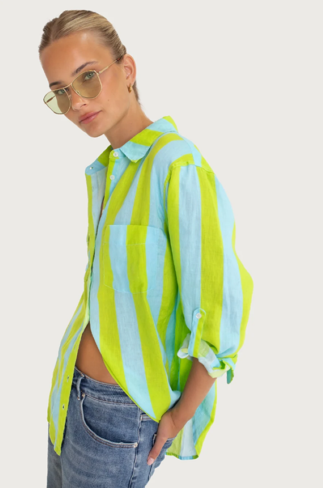 BOYFRIEND LINEN SHIRT - LUNCH WITH ME