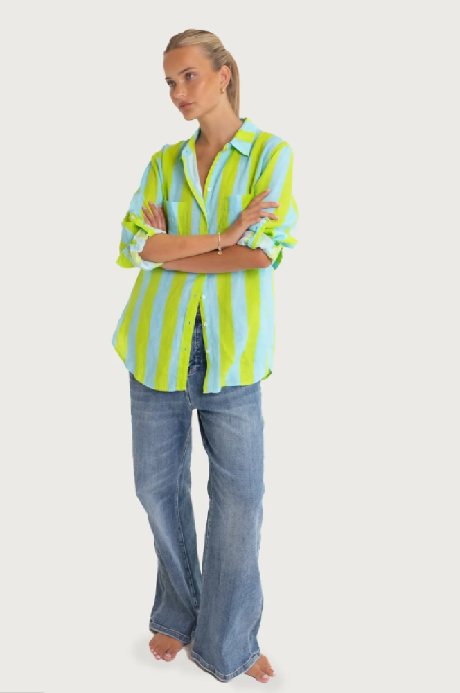 BOYFRIEND LINEN SHIRT - LUNCH WITH ME