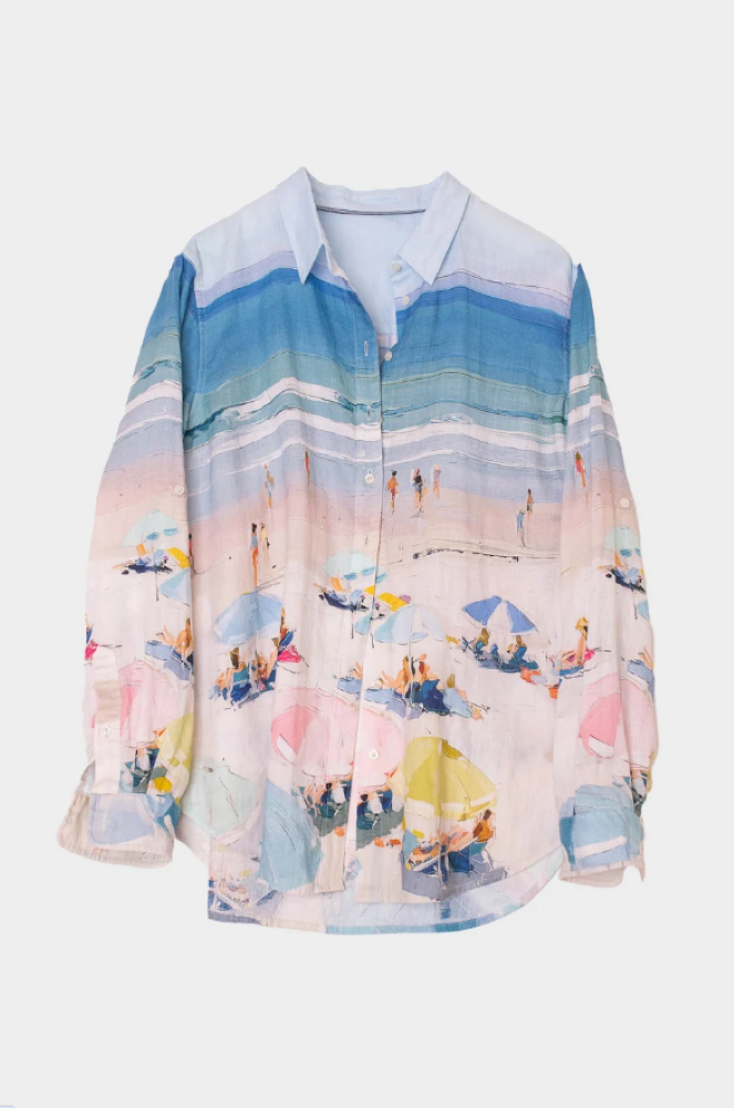 BOYFRIEND LINEN SHIRT - THE BEACH
