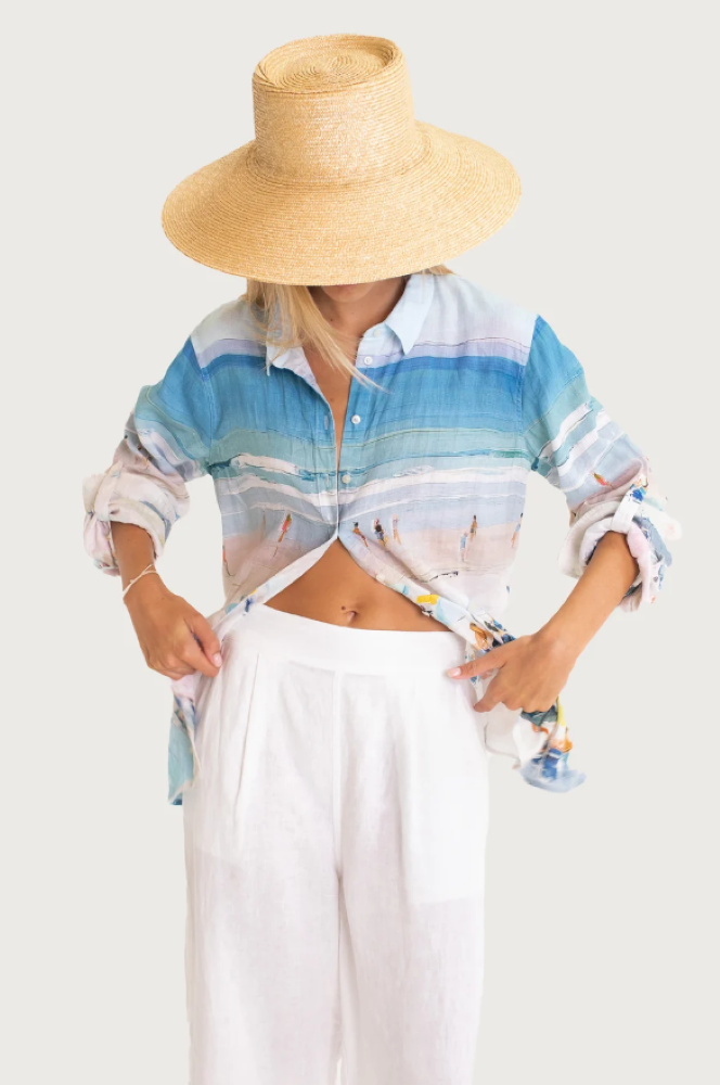 BOYFRIEND LINEN SHIRT - THE BEACH