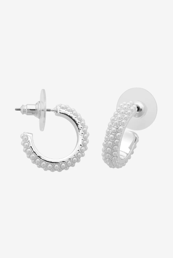 Parallel Culture Shoes and Fashion Online ACCESSORIES LIBERTE MARIGOLD PEARL EARRING ONE SILVER