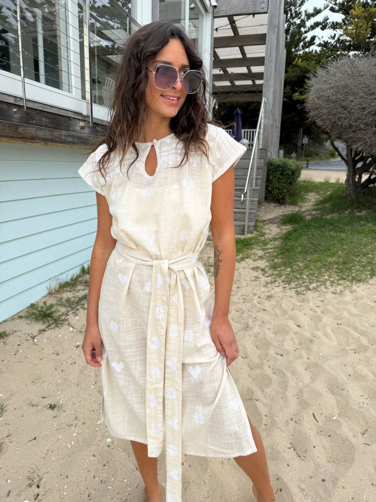 Parallel Culture Shoes and Fashion Online DRESSES SOPHIE MORAN LONG KAFTAN PINK ORANGE