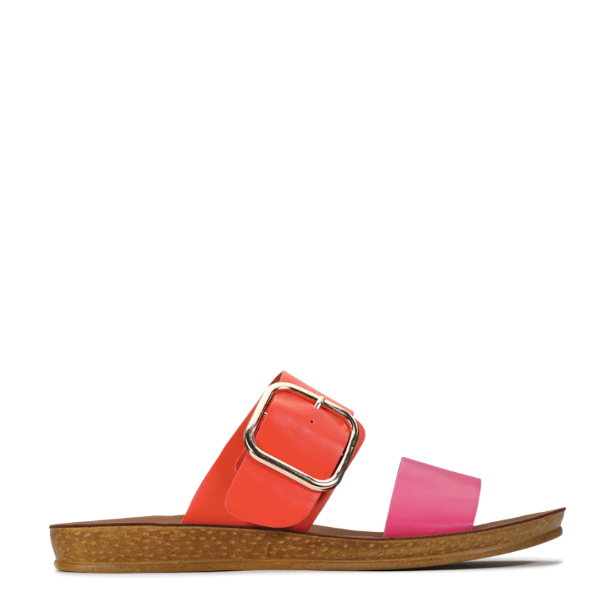 Parallel Culture Shoes and Fashion Online SLIDES LOS CARBOS DOTI SLIDE PINK ORANGE