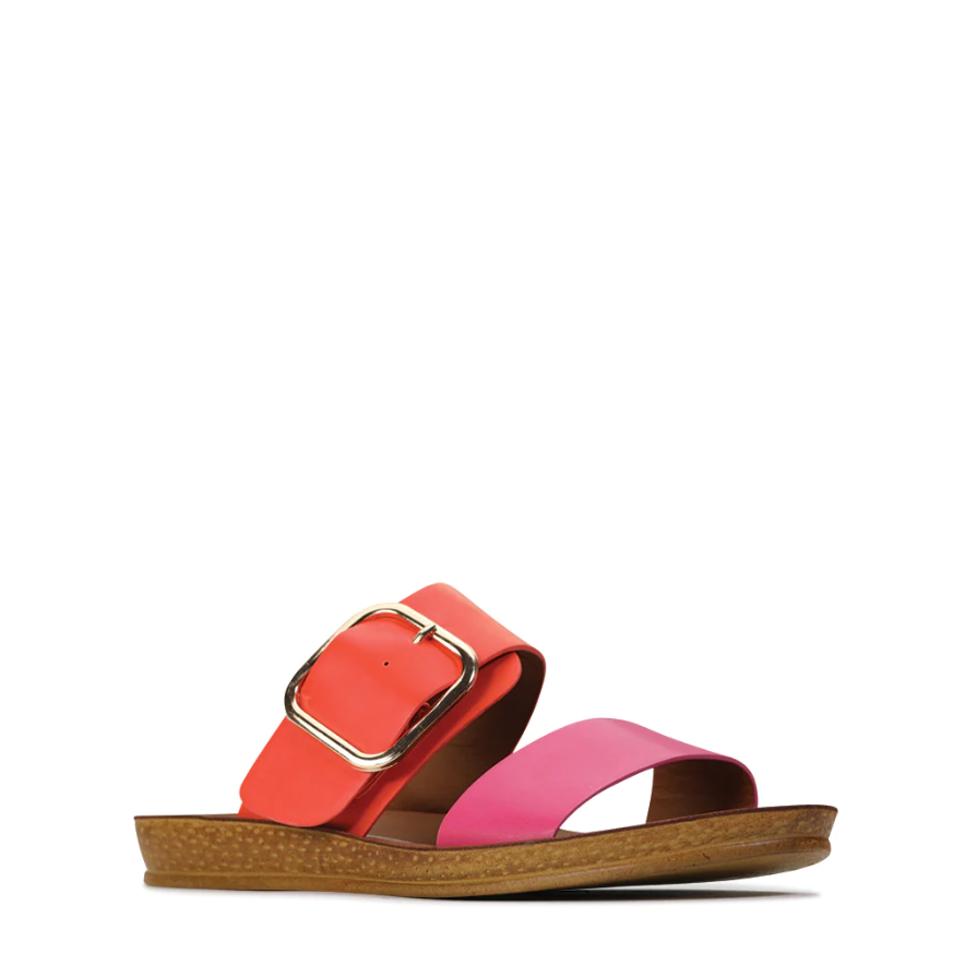 Parallel Culture Shoes and Fashion Online SLIDES LOS CARBOS DOTI SLIDE PINK ORANGE