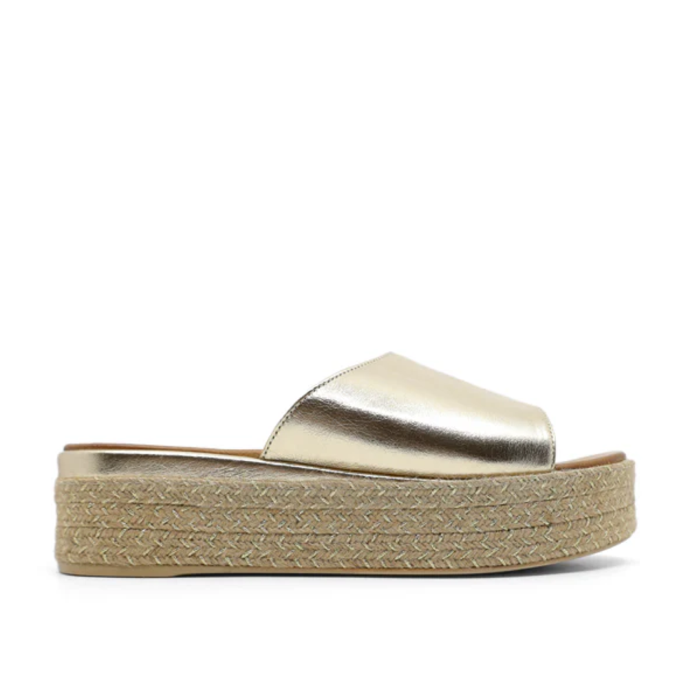 Parallel Culture Shoes and Fashion Online SLIDES LUNA SOLE FORTUNE SLIDE GOLD