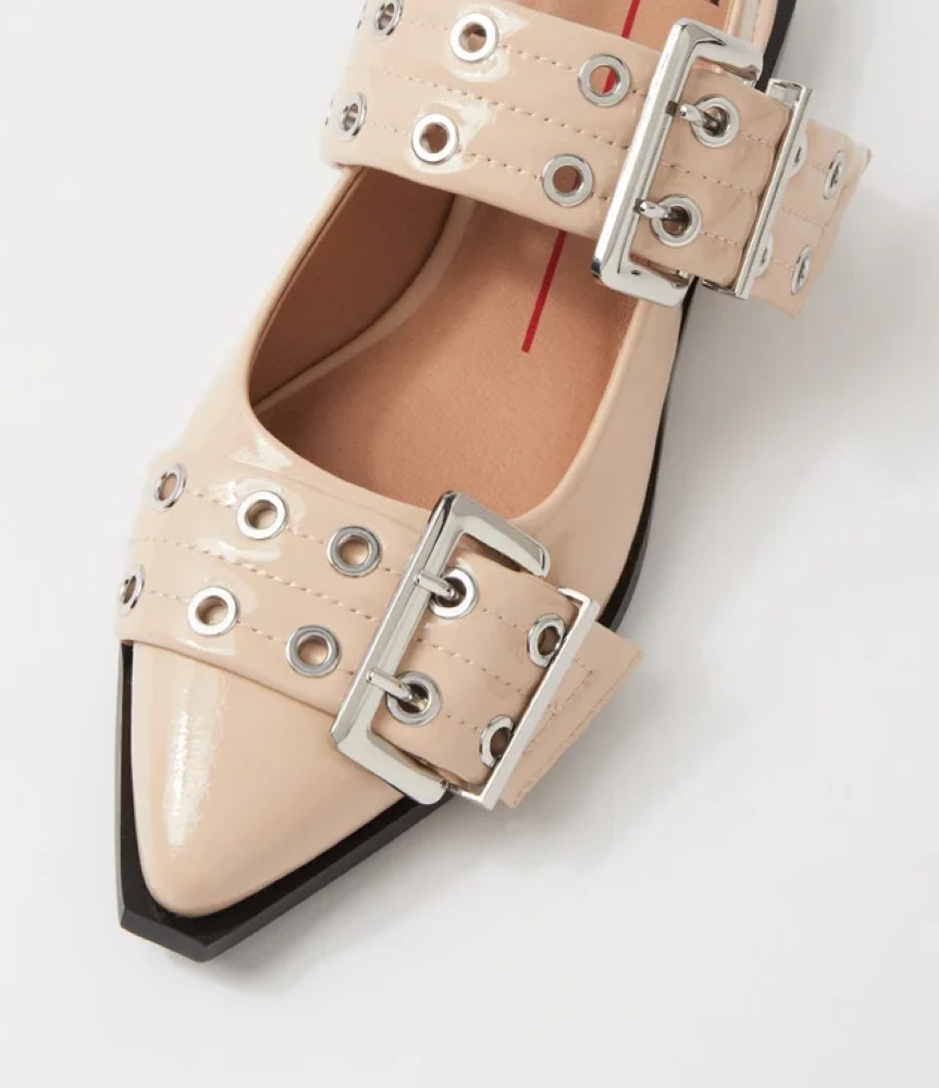 Parallel Culture Shoes and Fashion Online FLATS MOLLINI LARRA BUCKLE FLAT